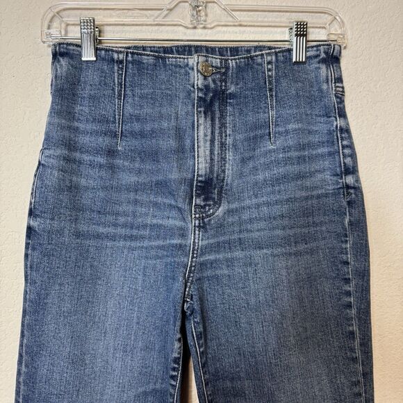 Anthropologie Daze Just Right Jeans Raw Hem Stretch Denim Women’s Size 27 New! - Picture 3 of 12